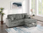 F8551 Smoke 2-Piece Convertible Sectional — main view