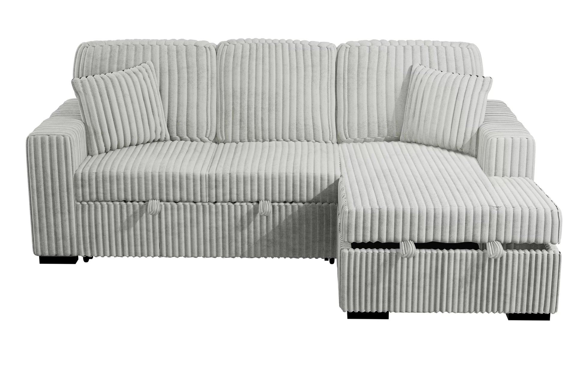 F8552 Ash 2-Piece Convertible Sectional — view 3