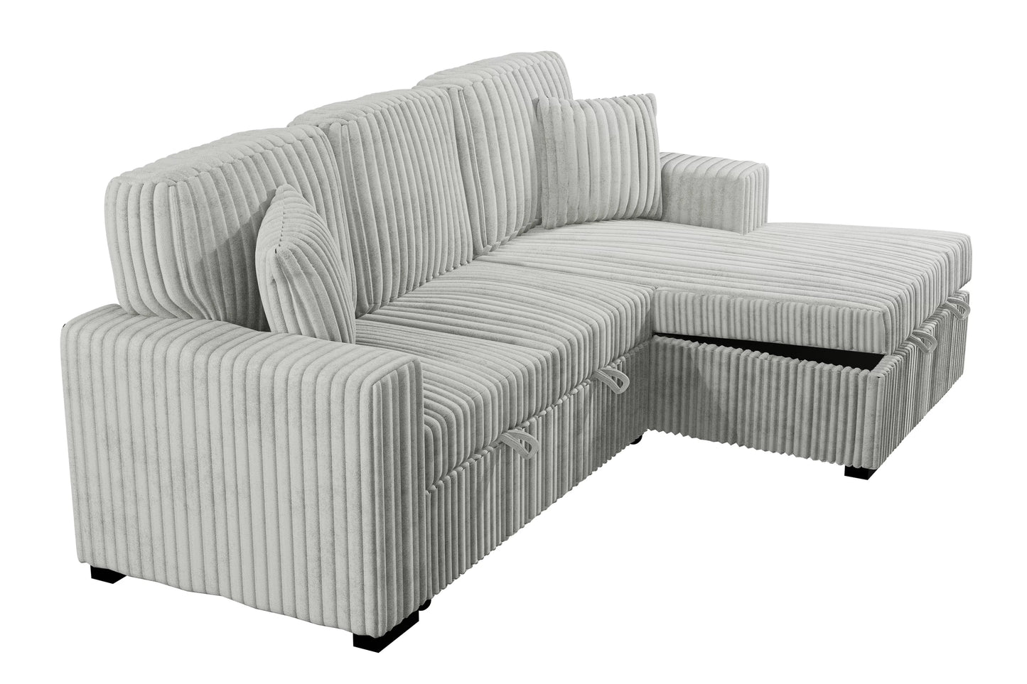 F8552 Ash 2-Piece Convertible Sectional — view 4