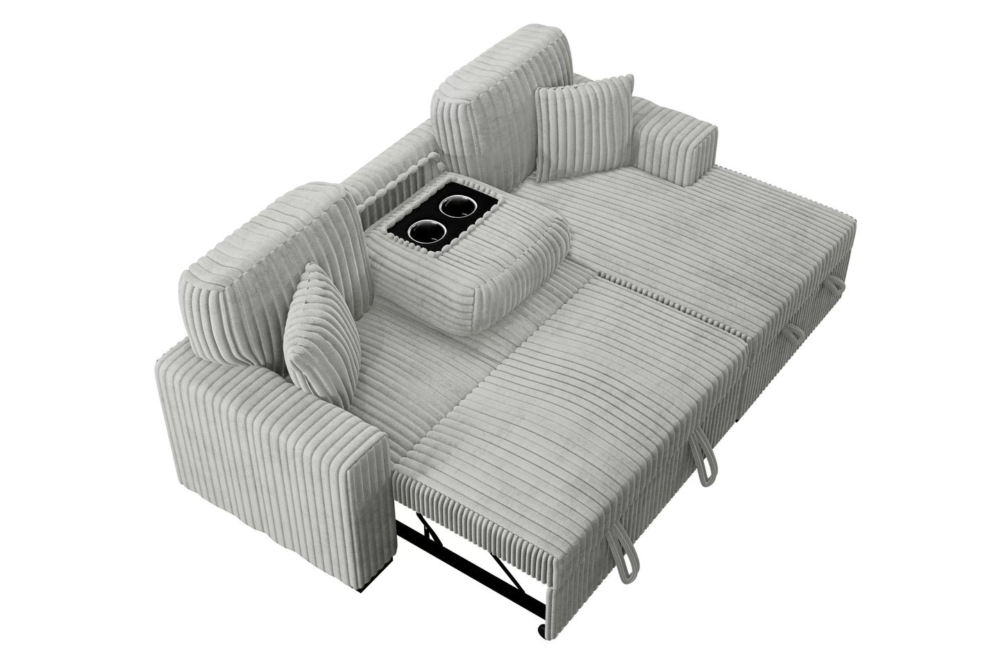 F8552 Ash 2-Piece Convertible Sectional — view 6