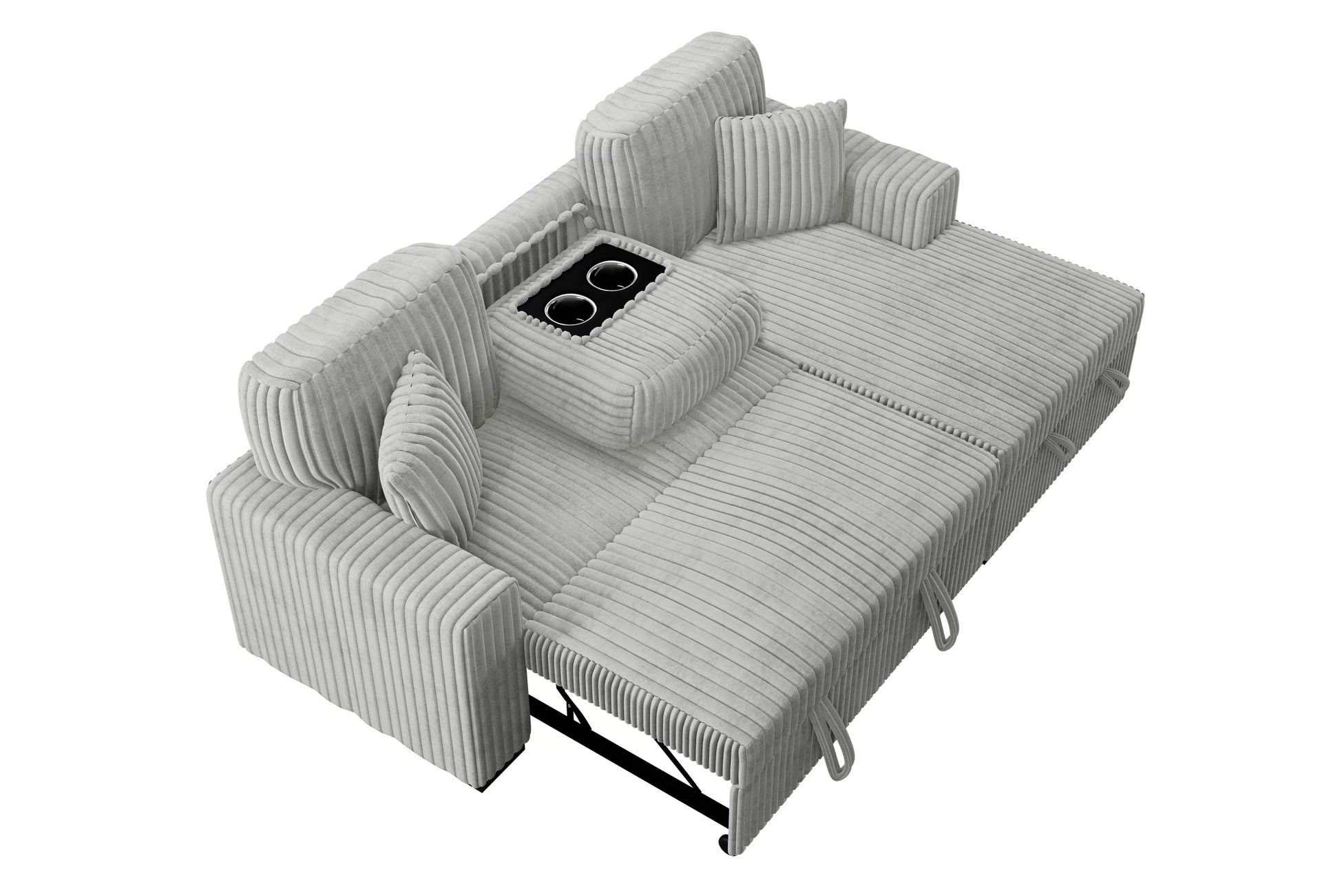 F8552 Ash 2-Piece Convertible Sectional — view 6
