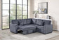 F8555 Dark Gray 3-Piece Convertible Sectional — view 2