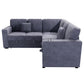 F8555 Dark Gray 3-Piece Convertible Sectional — view 4