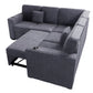 F8555 Dark Gray 3-Piece Convertible Sectional — view 5