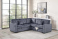 F8555 Dark Gray 3-Piece Convertible Sectional — main view