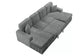 F8557 Smoke 3-Piece Convertible Sectional — view 5