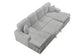F8558 Ash 3-Piece Convertible Sectional — view 5