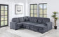 F8559 Dark Gray 4-Piece Convertible Sectional — view 2
