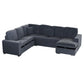 F8559 Dark Gray 4-Piece Convertible Sectional — view 4