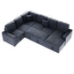 F8559 Dark Gray 4-Piece Convertible Sectional — view 6