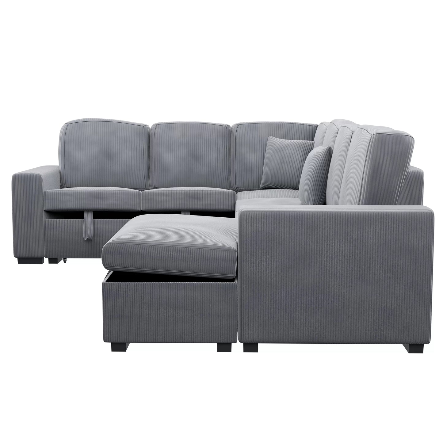 F8560 Fog 4-Piece Convertible Sectional — view 3
