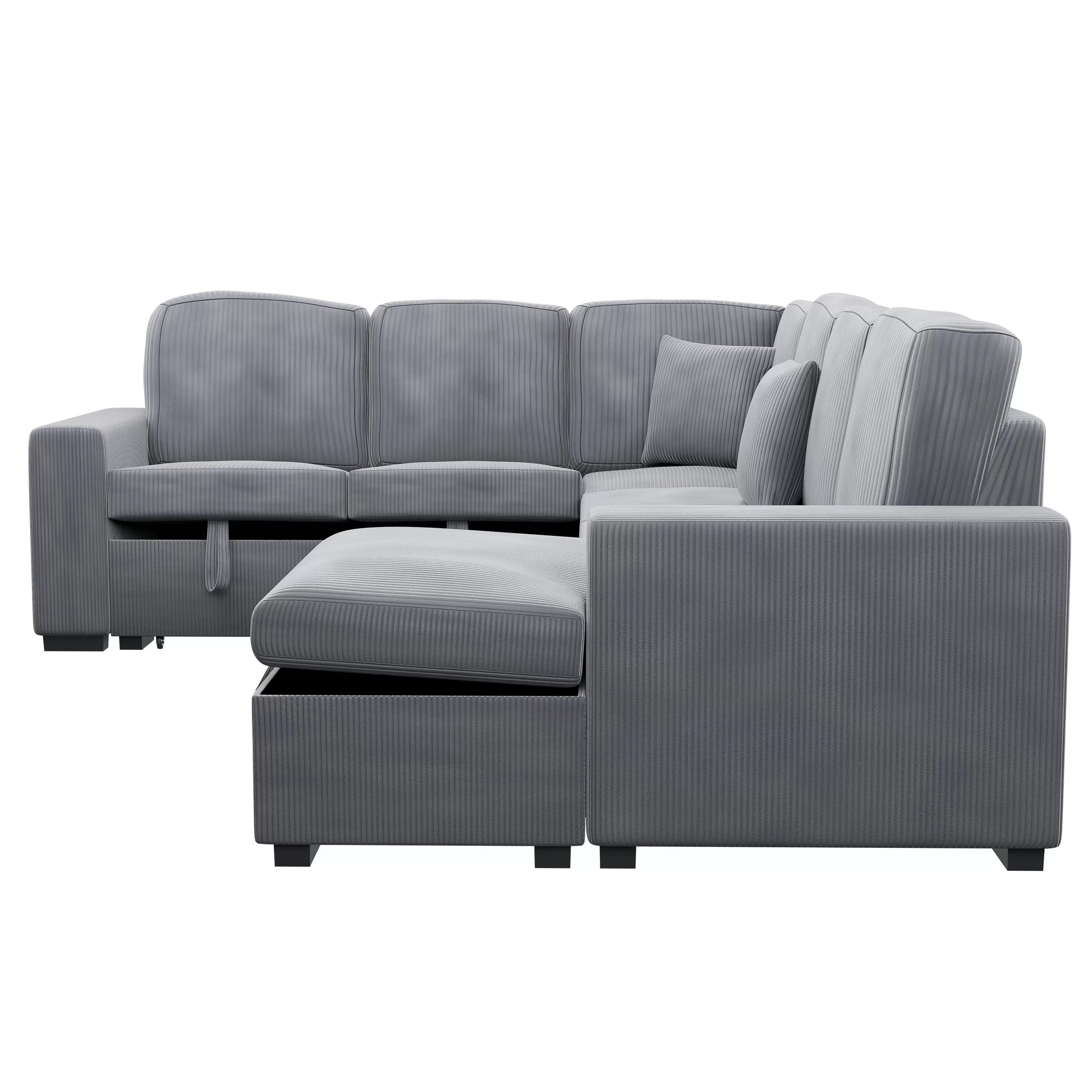 F8560 Fog 4-Piece Convertible Sectional — view 3
