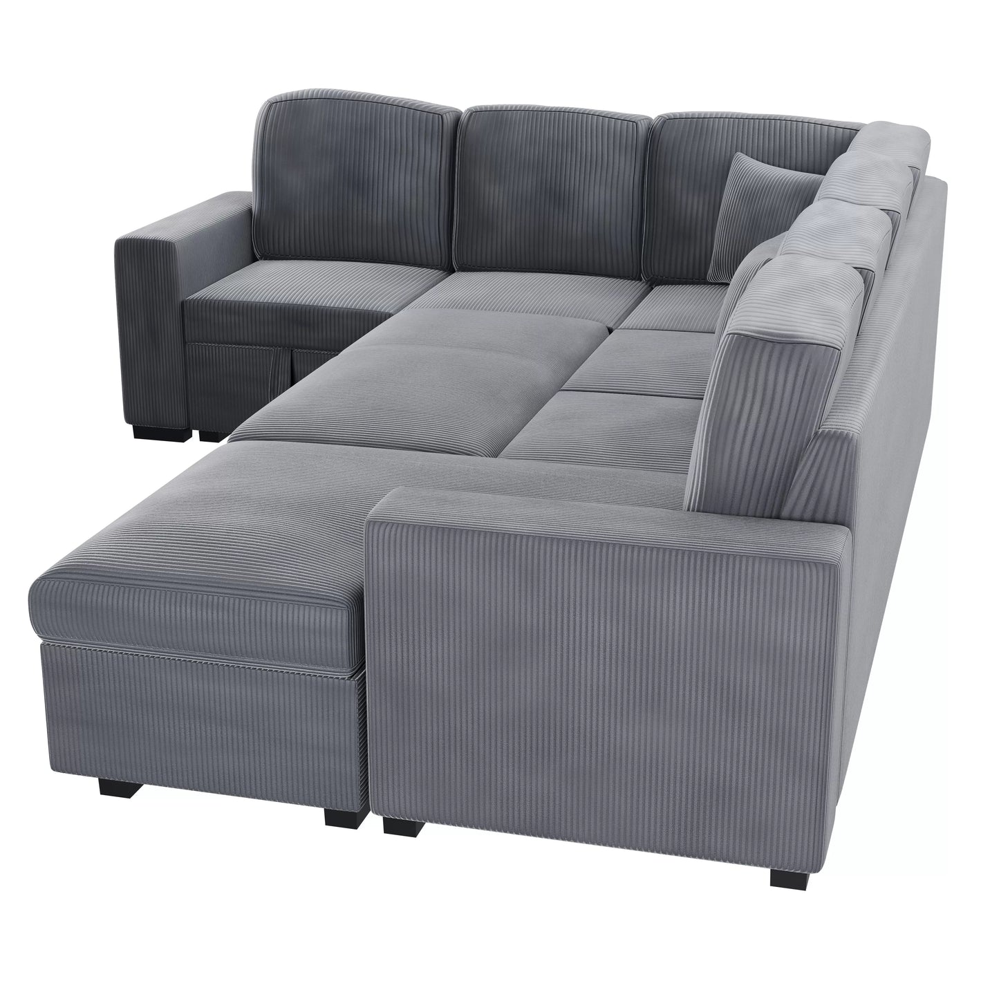 F8560 Fog 4-Piece Convertible Sectional — view 5