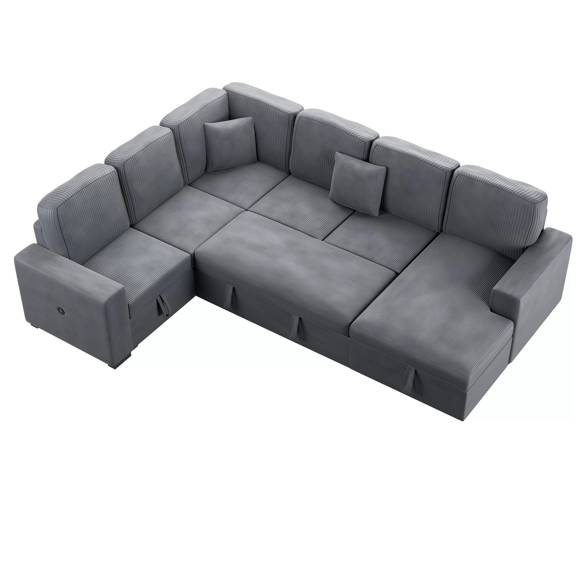 F8560 Fog 4-Piece Convertible Sectional — view 6