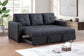 F8563 Black Convertible Sofa — view 2