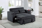 F8568 Black Convertible Sofa — view 2