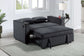 F8568 Black Convertible Sofa — view 3