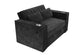 F8568 Black Convertible Sofa — view 5
