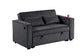 F8568 Black Convertible Sofa — view 8