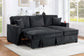 F8572 Black Convertible Sectional — view 2