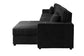 F8572 Black Convertible Sectional — view 4