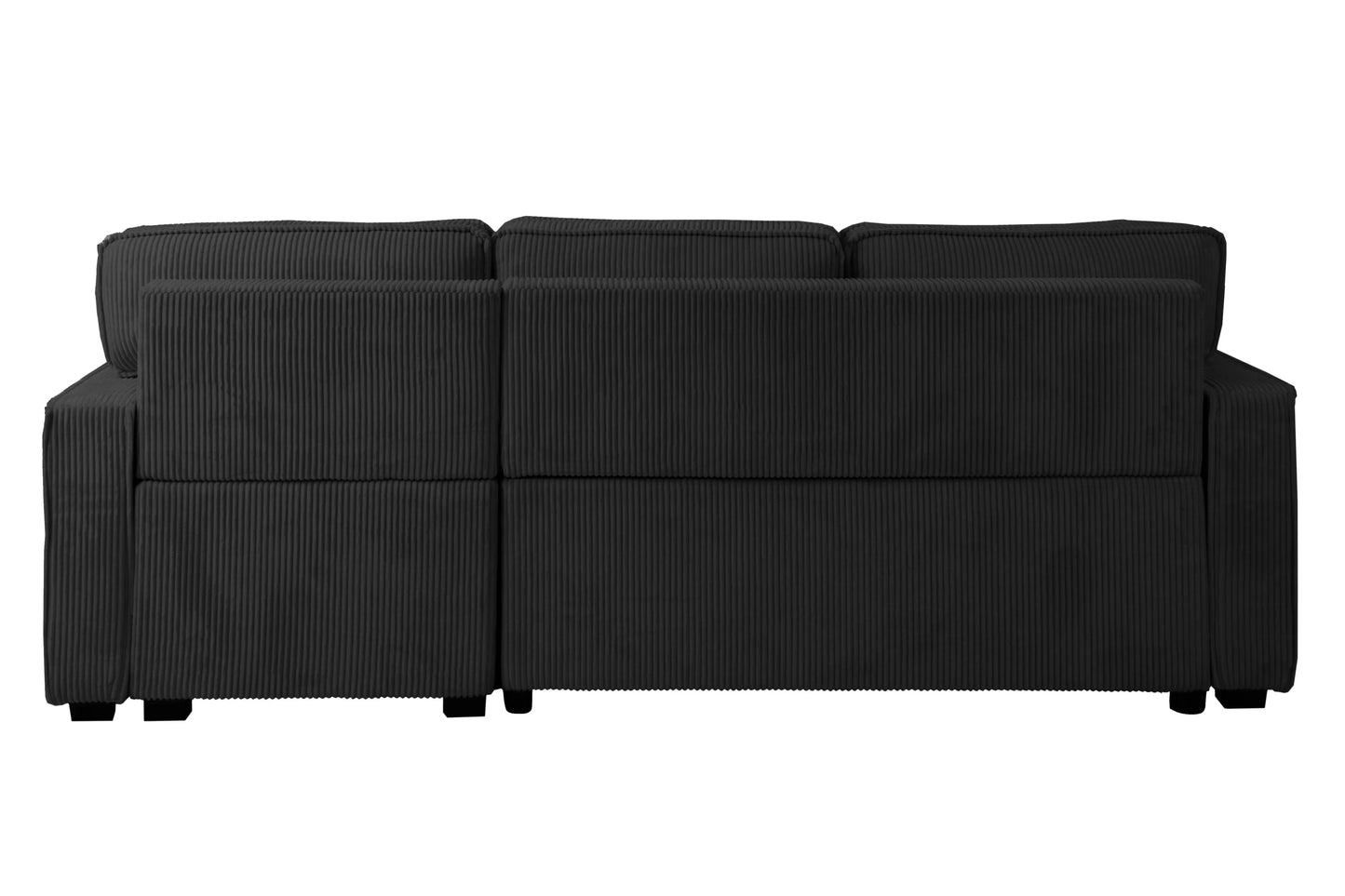 F8572 Black Convertible Sectional — view 5