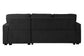 F8572 Black Convertible Sectional — view 5