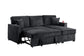 F8572 Black Convertible Sectional — view 7
