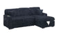 F8574 Black Convertible Sectional — view 3