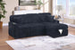 F8574 Black Convertible Sectional — main view