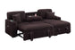 F8575 Coffee Convertible Sectional — view 4