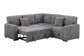 F8577 Smoke 3-Piece Convertible Sectional — view 4