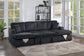 F8578 Black 3-Piece Convertible Sectional — view 2