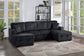 F8578 Black 3-Piece Convertible Sectional — main view