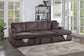F8579 Chocolate 3-Piece Convertible Sectional — view 2