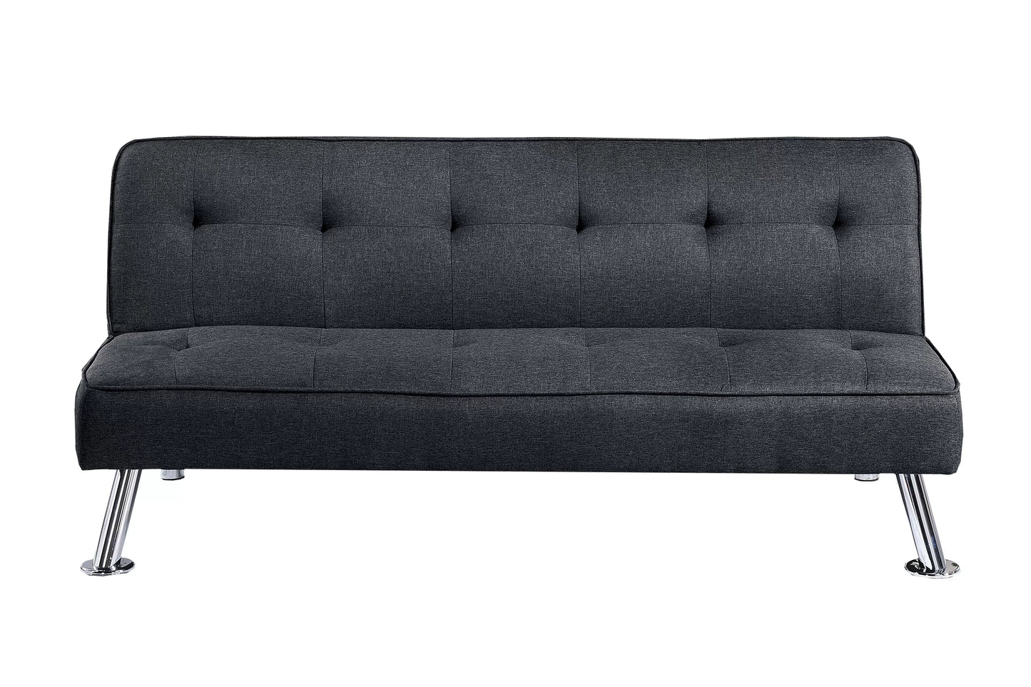 Black convertible futon sofa F8588 detail