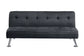Black convertible futon sofa F8588 detail