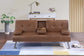 F8590 Brown Adjustable Sofa