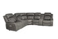 Gel Leatherette Power Reclining Sectional with Wireless Charging - Charcoal