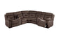 Chocolate Velvet Power Reclining Sectional - Chocolate