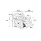Poundex F8744 recliner view 5