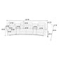 Poundex F8780 sectional additional view