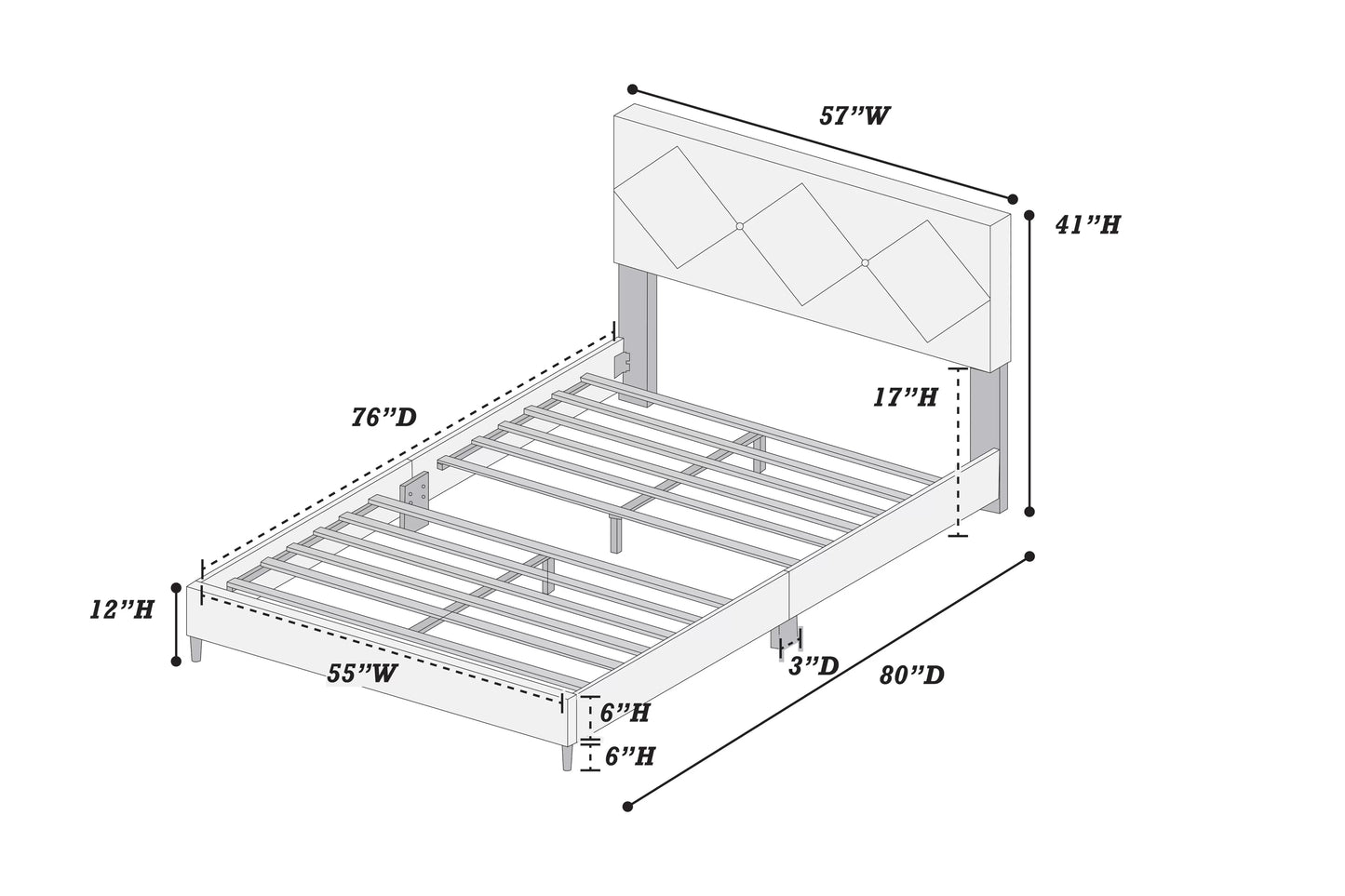 Poundex F9629F youth bed
