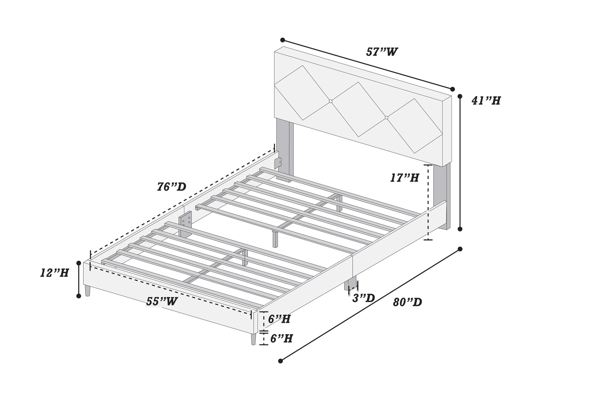 Poundex F9629F youth bed