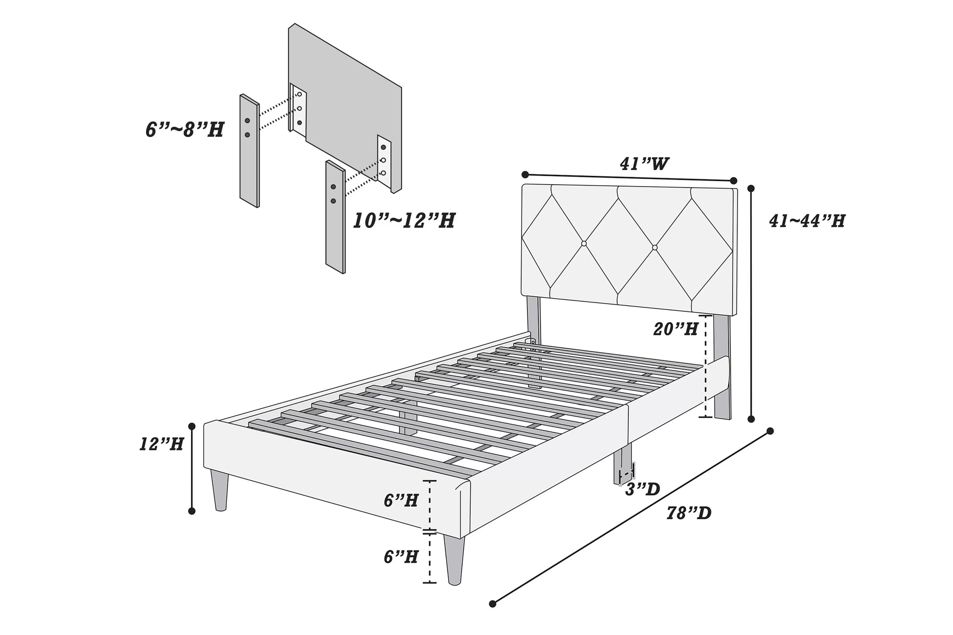 Poundex F9630T youth bed