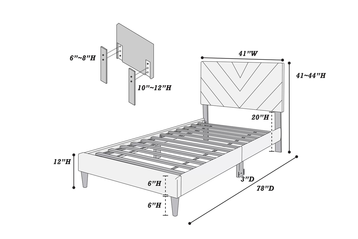 Poundex F9632T youth bed
