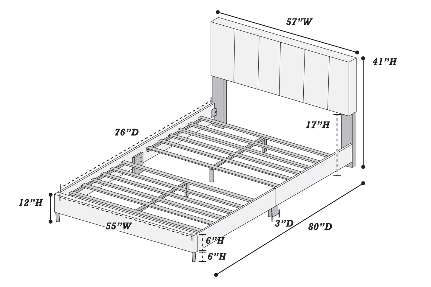 Poundex F9639F youth bed