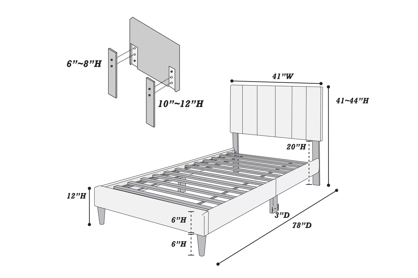 Poundex F9639T youth bed