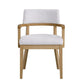 Kasem - Arm Chair (Set of 2) - Gorge Fabric & Oak