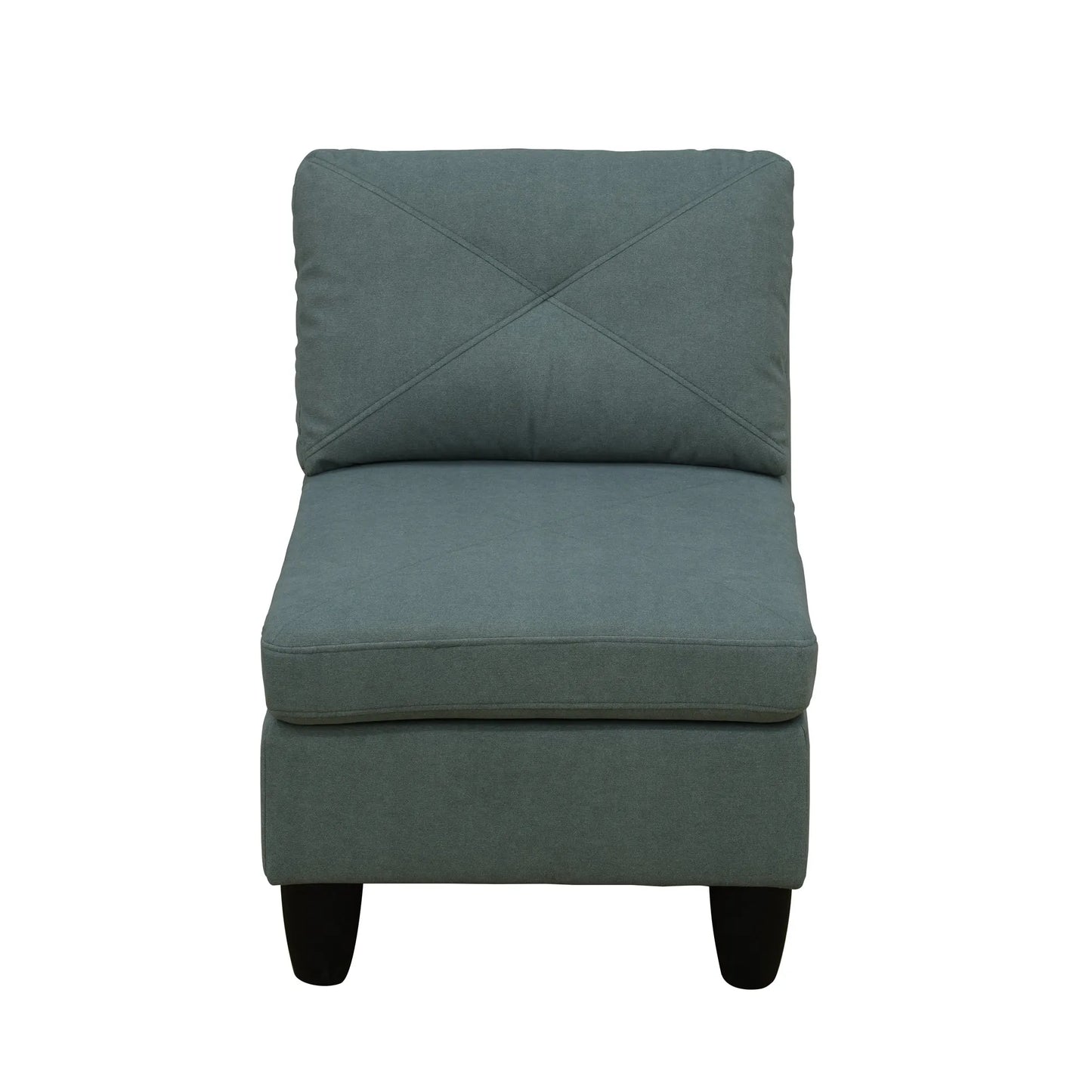 Ainehome Dendrobium Green Calico 4-Piece Modular Sofa Set